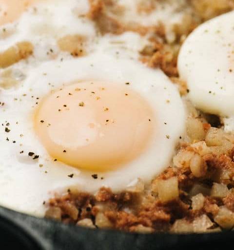 Corned Beef Hash & Two Eggs