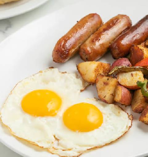 Two Eggs with Turkey Sausage